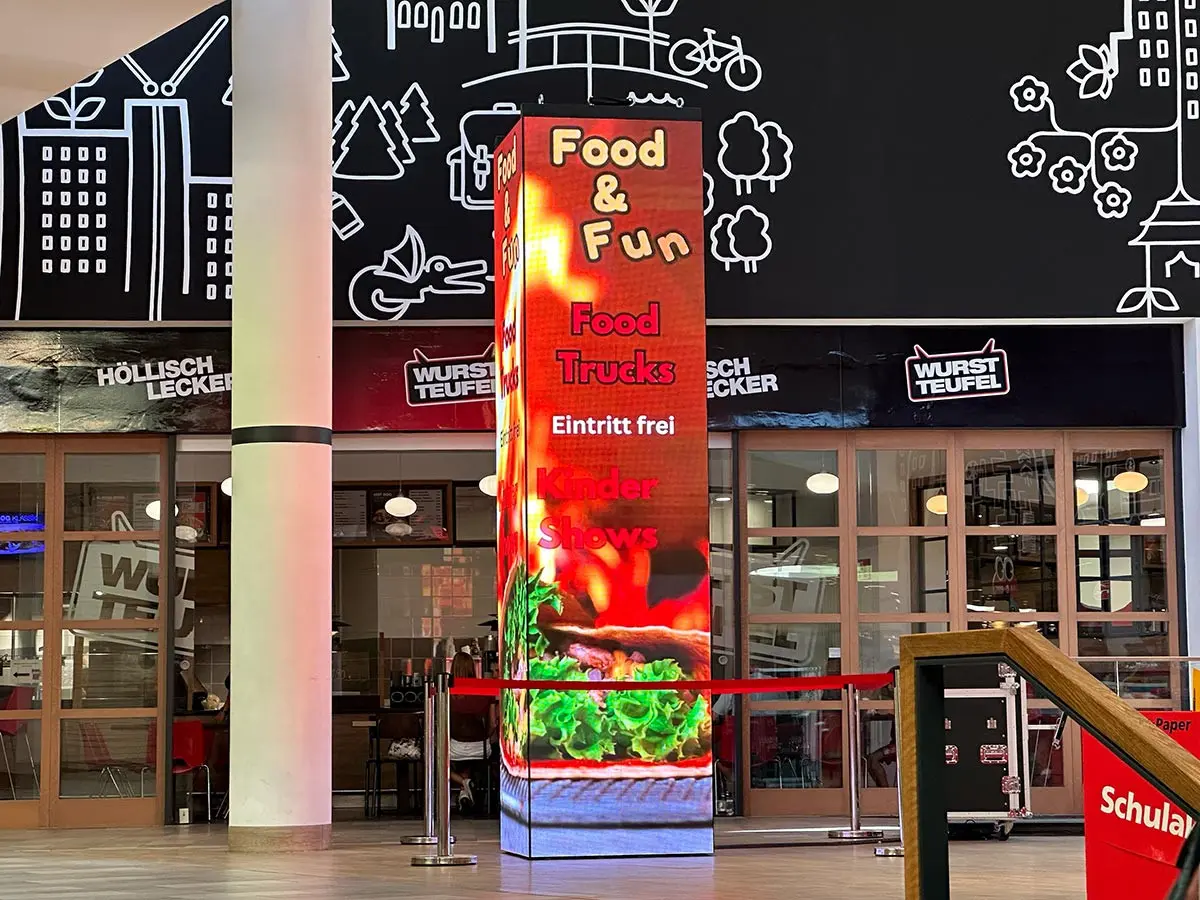 LED Werbesäule mieten Berlin